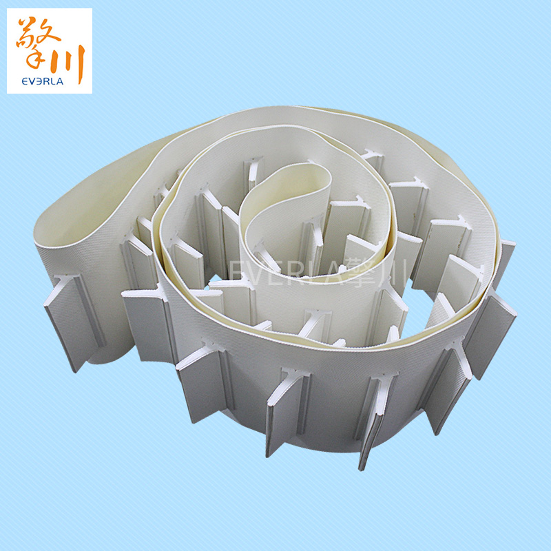 白色鉆石紋加擋板pvc<a href='http://m.zgcinnotown.com.cn/shusongdai/' target='_blank'><u>輸送帶</u></a>主圖