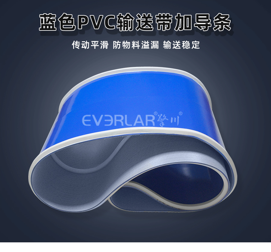藍(lán)色PVC<a href='http://m.zgcinnotown.com.cn/shusongdai/' target='_blank'><u>輸送帶</u></a>加導(dǎo)條<a href='http://m.zgcinnotown.com.cn/shusongdai/' target='_blank'><u>輸送帶</u></a>詳情01